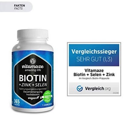 Vitamaze® Biotina 10000 mcg + Selenio + Zinco per pelle ...