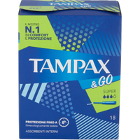 Tampax &Go Super 18 Tamponi in vendita da Caddy's Shop Online in offerta