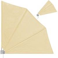 Vendita Deuba Tenda da Balcone a ventaglio pieghevole beige 140x140cm in offerta online