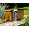 Vendita Casaria Baule da giardino legno acacia 117x50x59cm in offerta online
