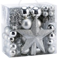 Vendita Deuba Set Palline di Natale 77 pezzi argento in offerta online