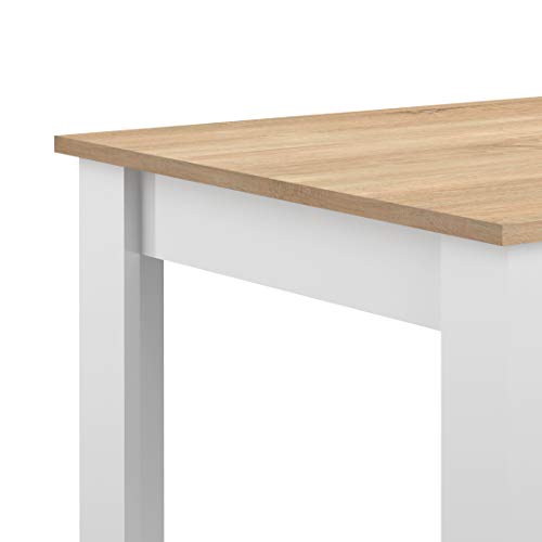Tavolo da Pranzo Bianco/Rovere TemaHome Nice 110 x 70 x 73 cm Bianco 