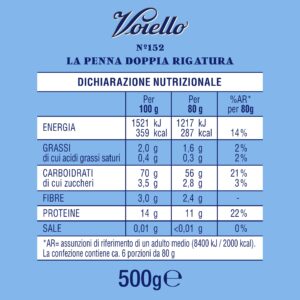 Voiello Penne Rigato Pasta 500 g immagine 4