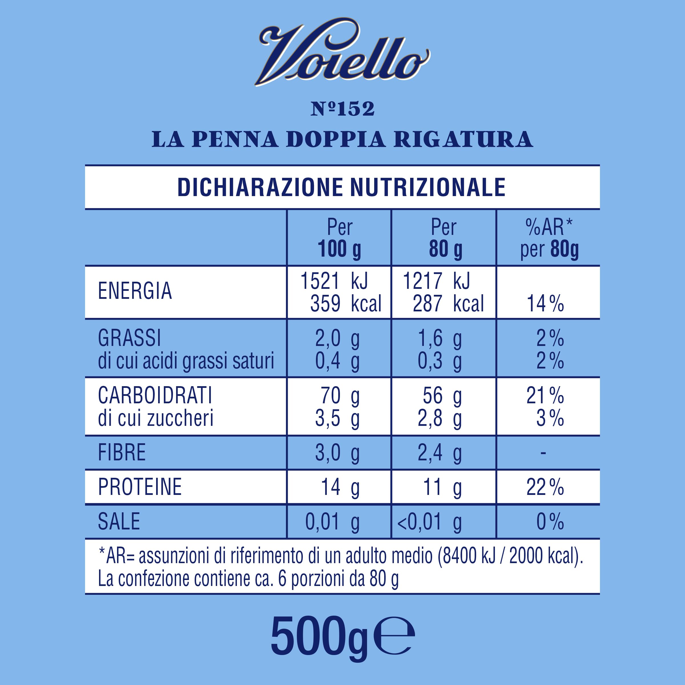 Voiello Penne Rigato Pasta 500 g immagine 4