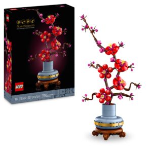 LEGO Botanicals Albicocco Giapponese - Fiore Finto Artificiale da Costruire per Adulti - Decorazione Floreale per Casa Fai da Te - Idea Regalo per Donna o Uomo da Collezione - 10369