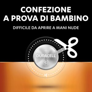 Duracell Batterie a moneta al litio 3V CR2032 (4 pz.) - Fino a +70% di durata - Tecnologia Baby Secure - Per Apple AirTag, chiavi auto, dispositivi domestici, sportivi e medici - A prova di bimbo immagine 5