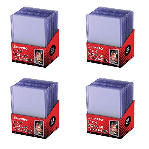 Ultra Pro 3 x 4 Clear Regular, 100 custodie per carte da collezione come Pokemon Magic, dimensioni standard, trasparenti – Marca: Ultra Pro