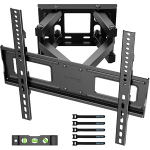 BONTEC Supporto TV Parete per Television da Plasma LED LCD Piatti e Curvi 23-70 inch, Inclinazione Girevole Staffa per TV con Doppio Braccio Peso fino a 45kg, Max VESA 400x400mm, con Fascette per Cavi immagine 2