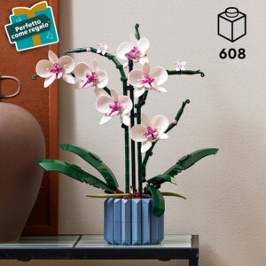 LEGO Botanicals Orchidea - Pianta Artificiale da Costruire per Adulti - Fiori Finti e Vaso da Interno per Decorazione di Casa o dell'Ufficio - Idee Regalo per Donna o Uomo da Collezione - 10311 immagine 3