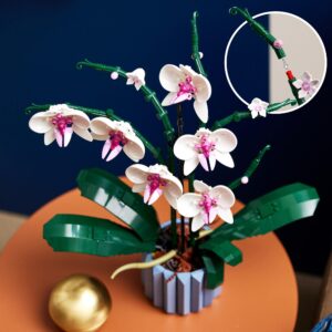 LEGO Botanicals Orchidea - Pianta Artificiale da Costruire per Adulti - Fiori Finti e Vaso da Interno per Decorazione di Casa o dell'Ufficio - Idee Regalo per Donna o Uomo da Collezione - 10311 immagine 4