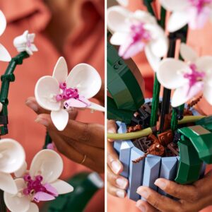 LEGO Botanicals Orchidea - Pianta Artificiale da Costruire per Adulti - Fiori Finti e Vaso da Interno per Decorazione di Casa o dell'Ufficio - Idee Regalo per Donna o Uomo da Collezione - 10311 immagine 5