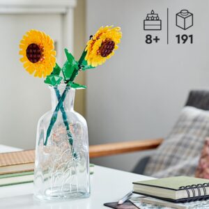 LEGO Botanicals Girasoli - Set di Fiori Finti per Bambine e Bambini 8+ Anni - Bouquet da Esporre Come Decorazione di Casa o della Camera da Letto - Regalo per Ragazza, Ragazzo, Donna o Uomo - 40524 immagine 3