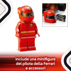 LEGO Speed Champions Auto da Corsa Ferrari F1 SF-24 - Regalo Festa del Papà - Giocattolo da Collezione con Minifigure del Pilota di Formula 1 - Modello per Bambini da 10 Anni o per Adulti Fan - 77242 immagine 5