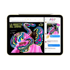 Apple iPad con chip A16: display Liquid Retina da 11'', 128 GB, Wi Fi 6, fotocamera frontale e posteriore da 12MP, Touch ID, autonomia di un giorno intero di batteria — Argento immagine 4