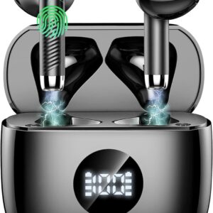 Cuffie Bluetooth Auricolari Bluetooth 5.4, Cuffie Wireless con 4 ENC Cancellazione Rumore Mic, Cuffie in Ear 40 Ore di Riproduzione, Cuffie Senza Filo HiFi Stereo IP7 Impermeabili per iOS & Android