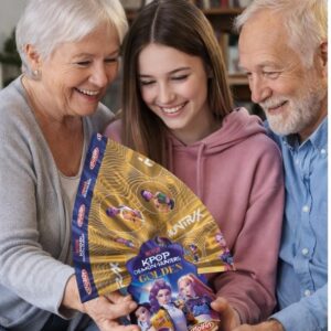 Uovo di Pasqua K-POP Demon Hunters Golden 250g Dolfin, Uova Cioccolato al Latte con Soprese Collezionabili, Film N°1 su Netflix immagine 4