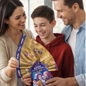 Uovo di Pasqua K-POP Demon Hunters Golden 250g Dolfin, Uova Cioccolato al Latte con Soprese Collezionabili, Film N°1 su Netflix immagine 5